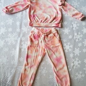 Cat and Jack tie die sweat suit 4T